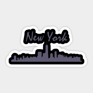 New York City Skyline Sticker